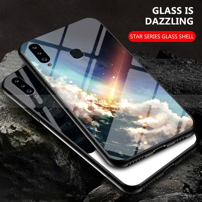 Custodia Silicone Gel Laterale Fantasia Modello Specchio Cover LS1 per Samsung Galaxy A20s