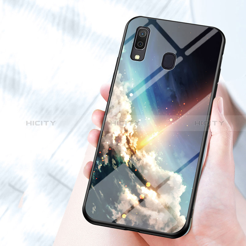 Custodia Silicone Gel Laterale Fantasia Modello Specchio Cover LS1 per Samsung Galaxy A30