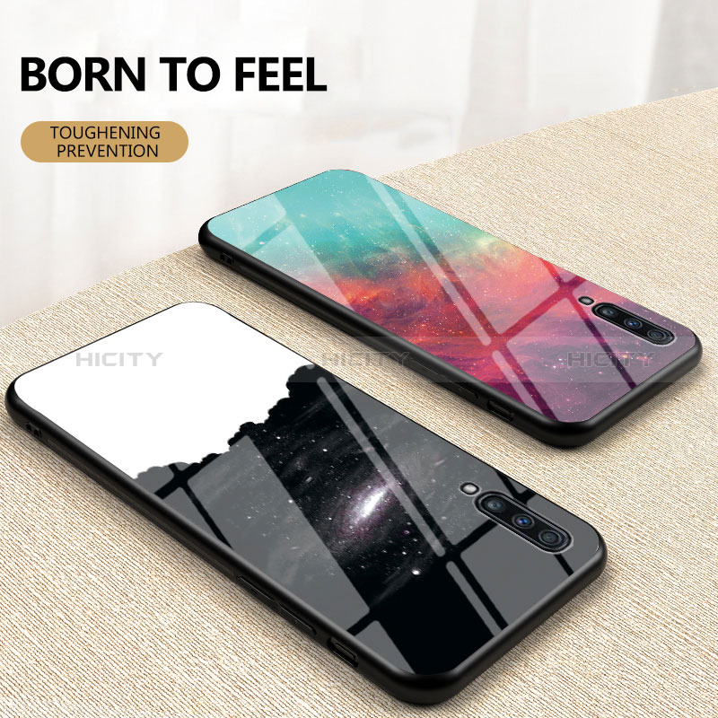 Custodia Silicone Gel Laterale Fantasia Modello Specchio Cover LS1 per Samsung Galaxy A70