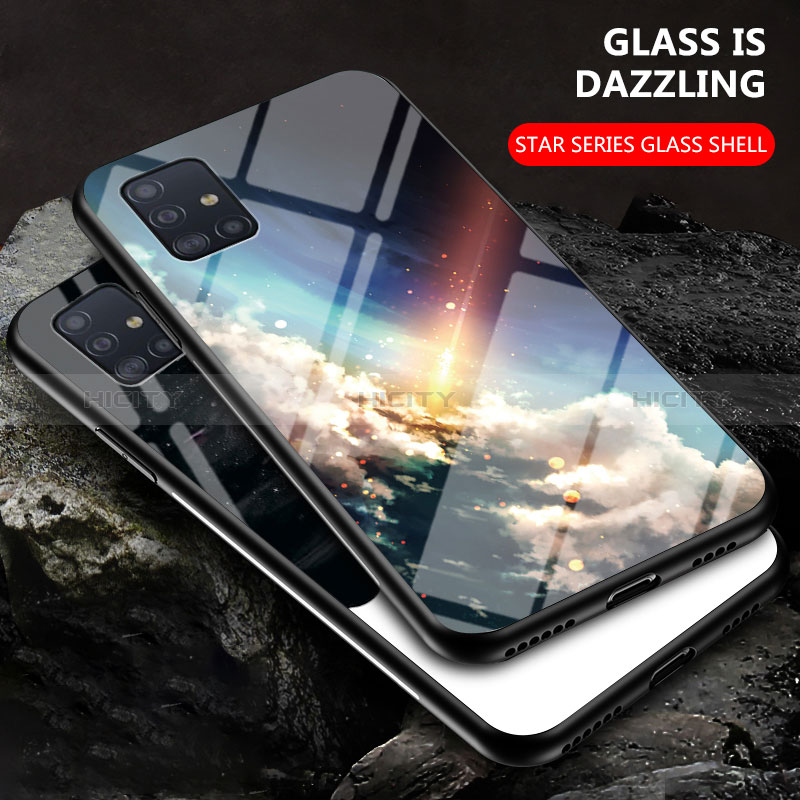 Custodia Silicone Gel Laterale Fantasia Modello Specchio Cover LS1 per Samsung Galaxy A71 4G A715