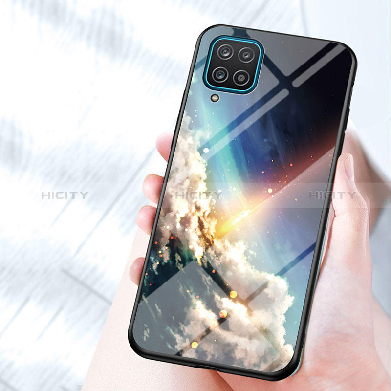 Custodia Silicone Gel Laterale Fantasia Modello Specchio Cover LS1 per Samsung Galaxy M12