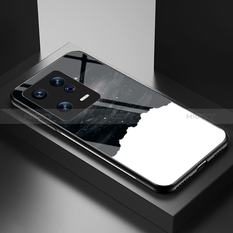 Custodia Silicone Gel Laterale Fantasia Modello Specchio Cover LS1 per Xiaomi Mi 13 5G Nero