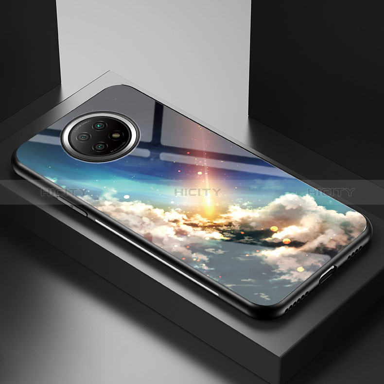 Custodia Silicone Gel Laterale Fantasia Modello Specchio Cover LS1 per Xiaomi Redmi Note 9T 5G