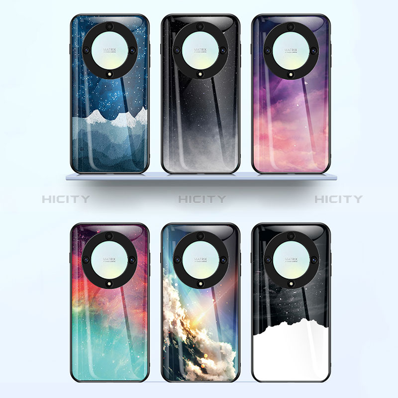 Custodia Silicone Gel Laterale Fantasia Modello Specchio Cover LS2 per Huawei Honor Magic5 Lite 5G