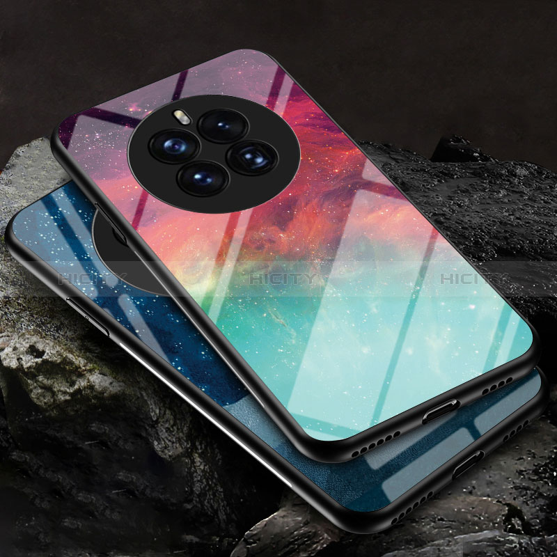 Custodia Silicone Gel Laterale Fantasia Modello Specchio Cover LS2 per Huawei Mate 50 Pro