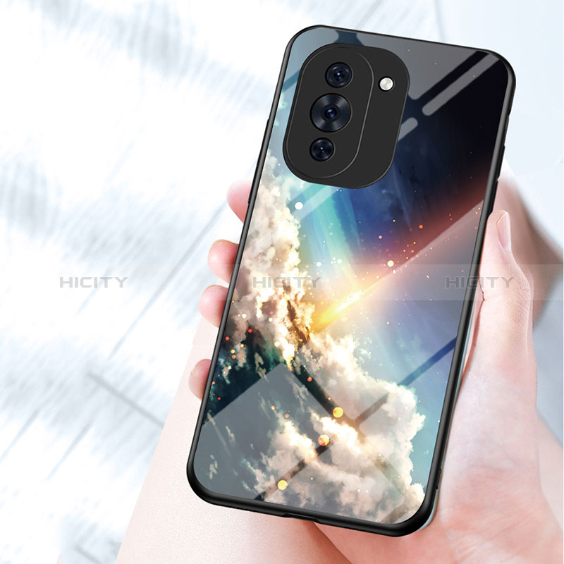 Custodia Silicone Gel Laterale Fantasia Modello Specchio Cover LS2 per Huawei Nova 10 Pro