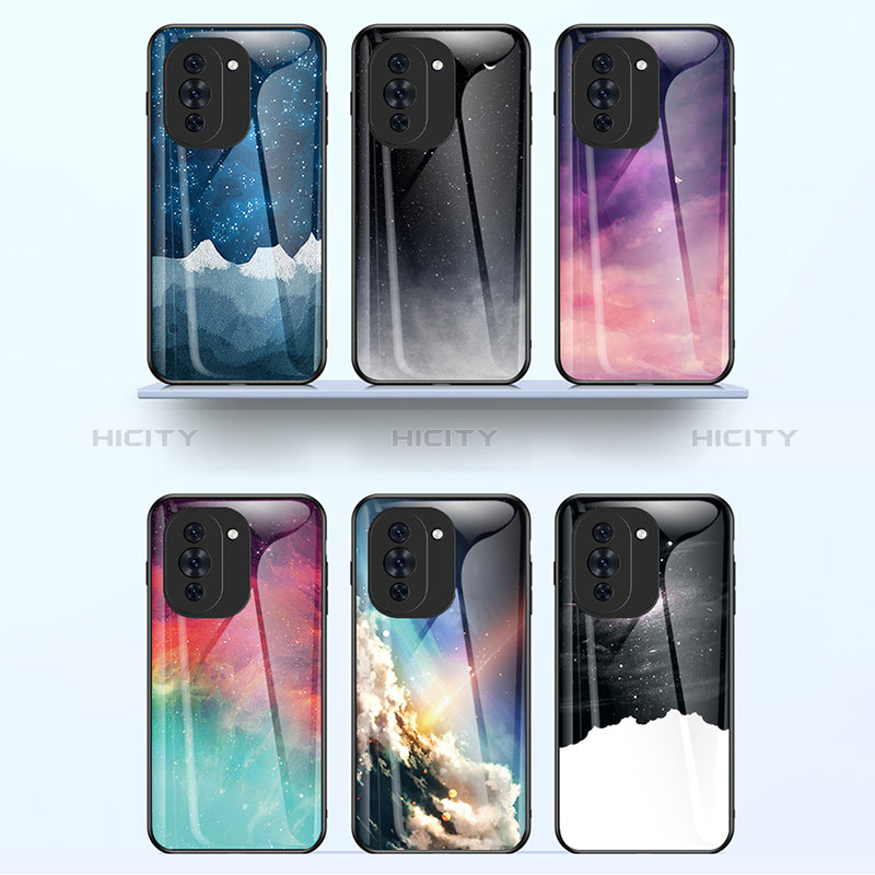 Custodia Silicone Gel Laterale Fantasia Modello Specchio Cover LS2 per Huawei Nova 10 Pro