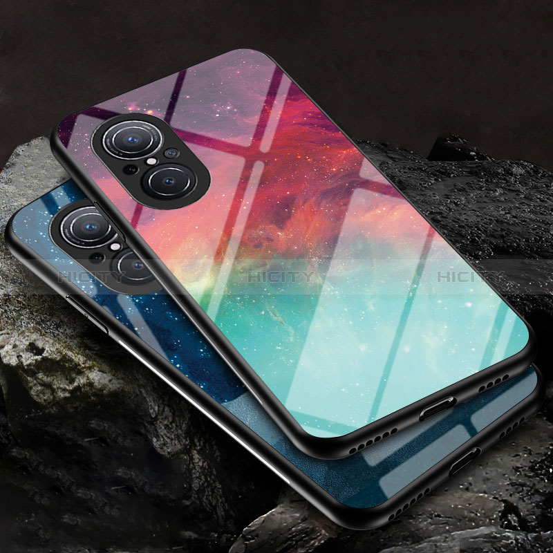 Custodia Silicone Gel Laterale Fantasia Modello Specchio Cover LS2 per Huawei Nova 9 SE