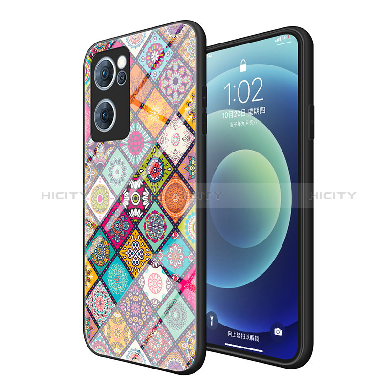 Custodia Silicone Gel Laterale Fantasia Modello Specchio Cover LS2 per Oppo Find X5 Lite 5G