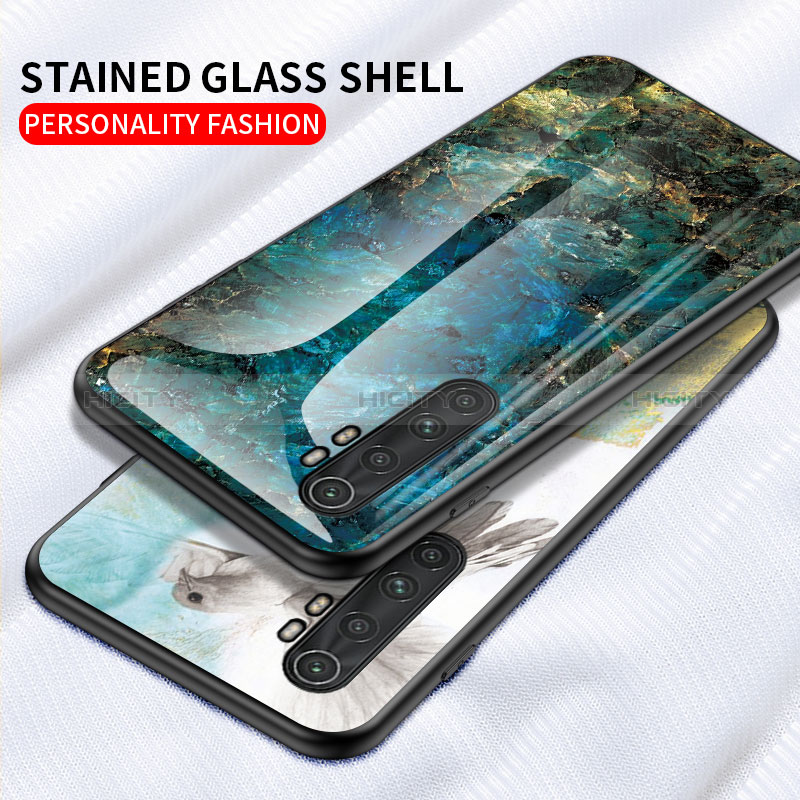 Custodia Silicone Gel Laterale Fantasia Modello Specchio Cover LS2 per Xiaomi Mi Note 10 Lite