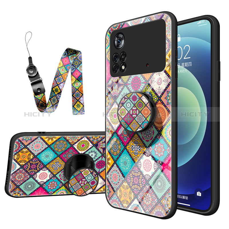 Custodia Silicone Gel Laterale Fantasia Modello Specchio Cover LS2 per Xiaomi Poco X4 Pro 5G