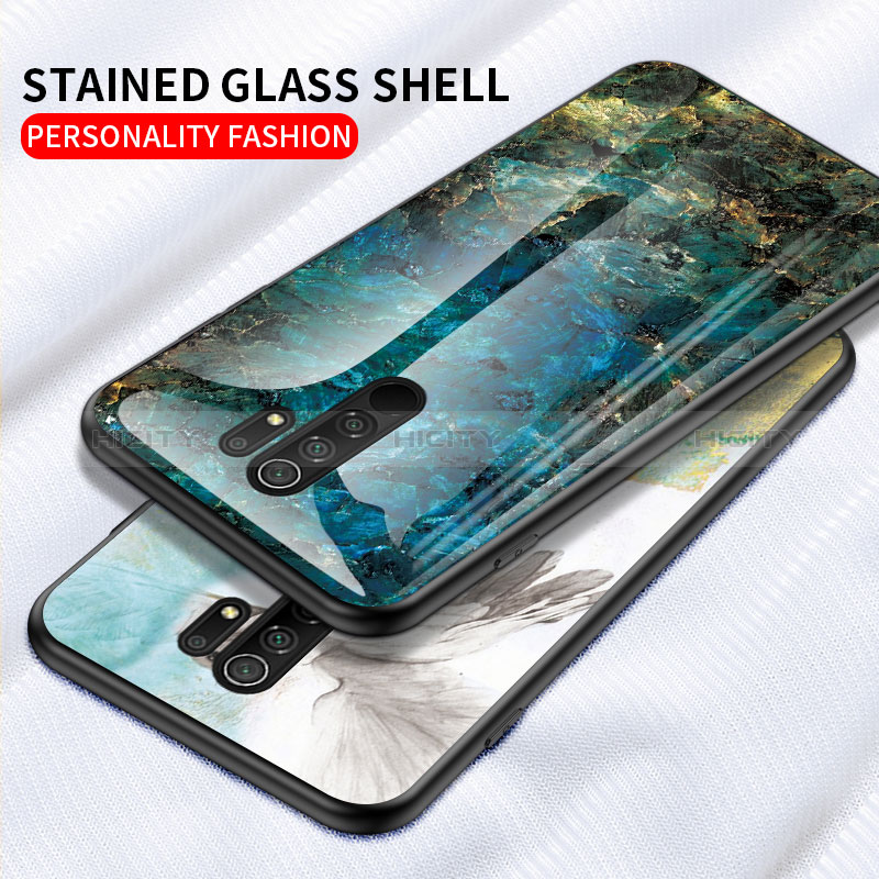 Custodia Silicone Gel Laterale Fantasia Modello Specchio Cover LS2 per Xiaomi Redmi 9
