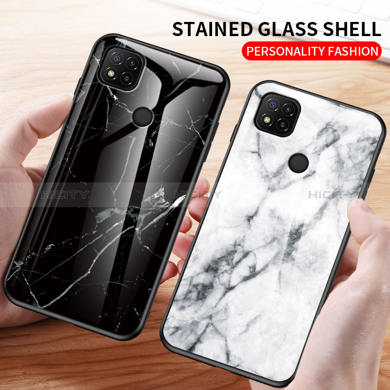 Custodia Silicone Gel Laterale Fantasia Modello Specchio Cover LS2 per Xiaomi Redmi 9 Activ