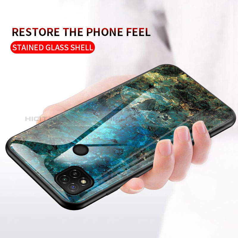 Custodia Silicone Gel Laterale Fantasia Modello Specchio Cover LS2 per Xiaomi Redmi 9 Activ