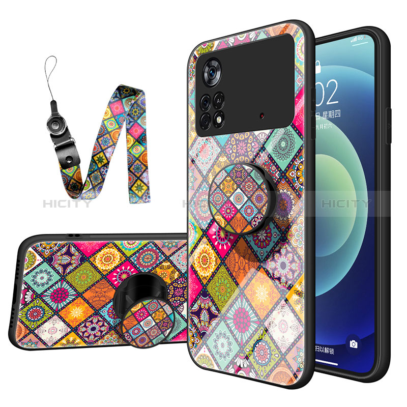 Custodia Silicone Gel Laterale Fantasia Modello Specchio Cover LS2 per Xiaomi Redmi Note 11E Pro 5G