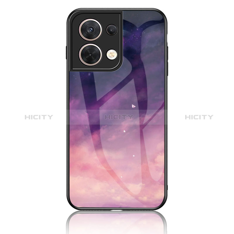 Custodia Silicone Gel Laterale Fantasia Modello Specchio Cover LS2 per Xiaomi Redmi Note 13 Pro 5G Viola