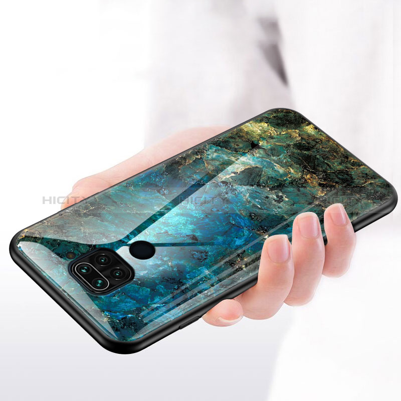 Custodia Silicone Gel Laterale Fantasia Modello Specchio Cover LS2 per Xiaomi Redmi Note 9