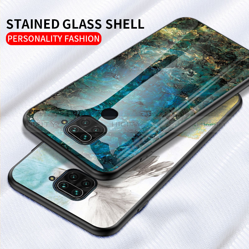 Custodia Silicone Gel Laterale Fantasia Modello Specchio Cover LS2 per Xiaomi Redmi Note 9