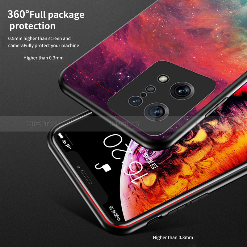 Custodia Silicone Gel Laterale Fantasia Modello Specchio Cover LS4 per Oppo Find X5 5G