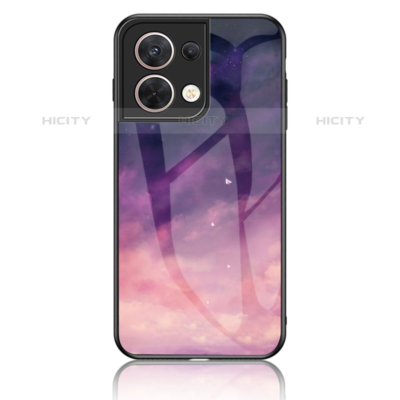 Custodia Silicone Gel Laterale Fantasia Modello Specchio Cover LS4 per Oppo Reno9 Pro 5G