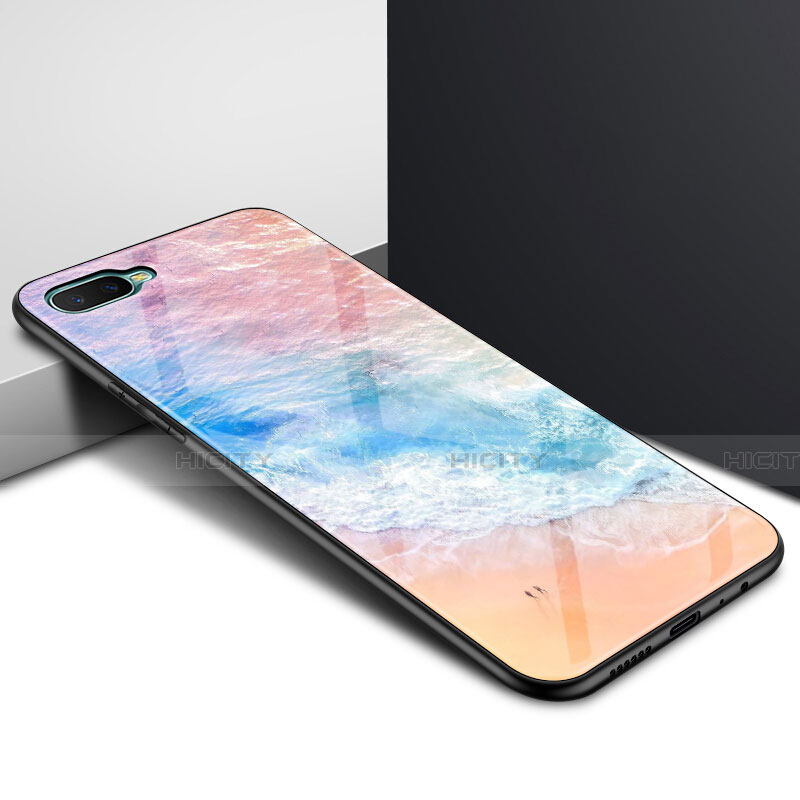 Custodia Silicone Gel Laterale Fantasia Modello Specchio Cover M02 per Oppo R15X Colorato