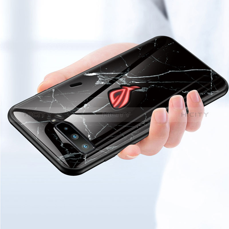 Custodia Silicone Gel Laterale Fantasia Modello Specchio Cover per Asus ROG Phone 3 Strix ZS661KS