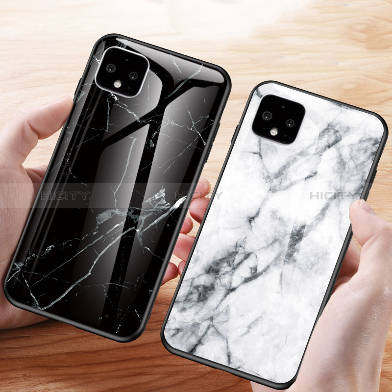 Custodia Silicone Gel Laterale Fantasia Modello Specchio Cover per Google Pixel 4