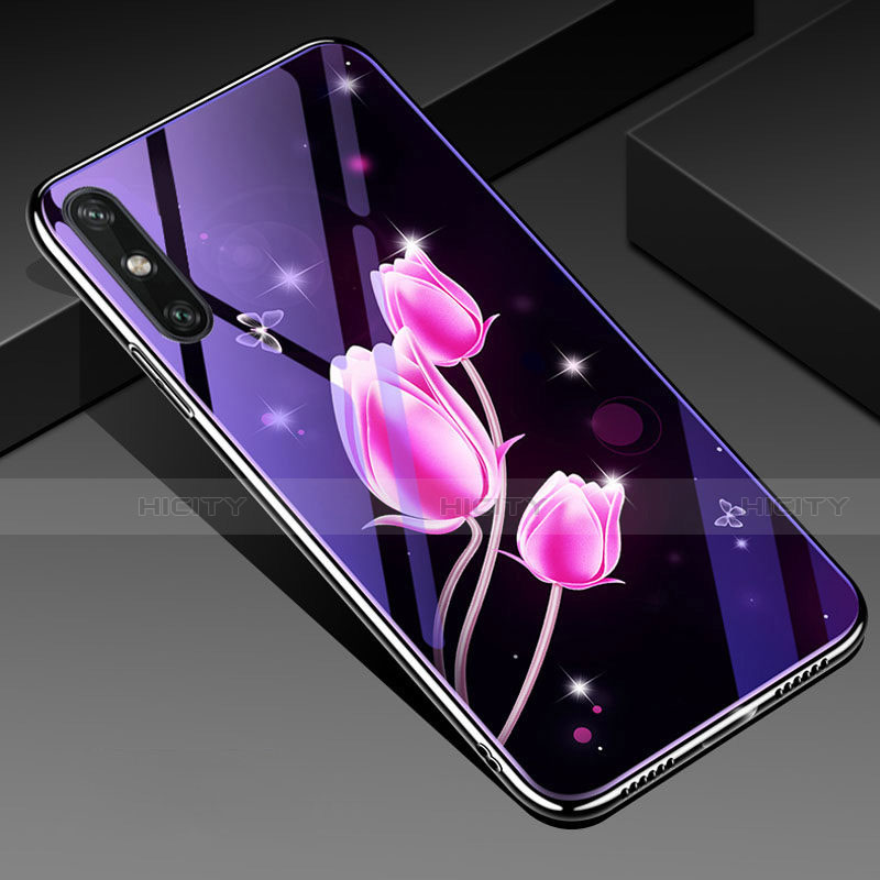 Custodia Silicone Gel Laterale Fantasia Modello Specchio Cover per Huawei Enjoy 10e