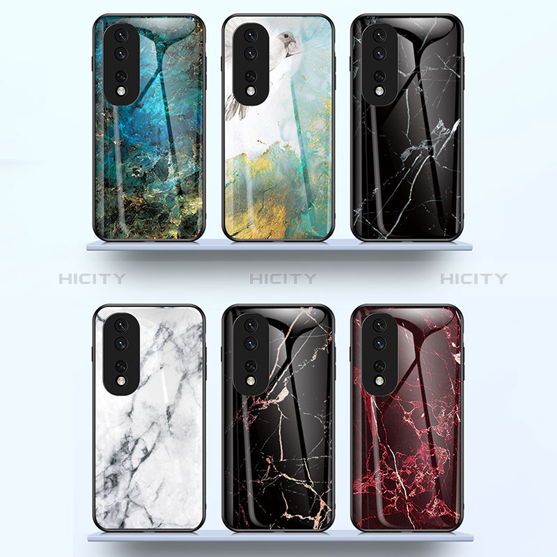 Custodia Silicone Gel Laterale Fantasia Modello Specchio Cover per Huawei Honor 80 5G