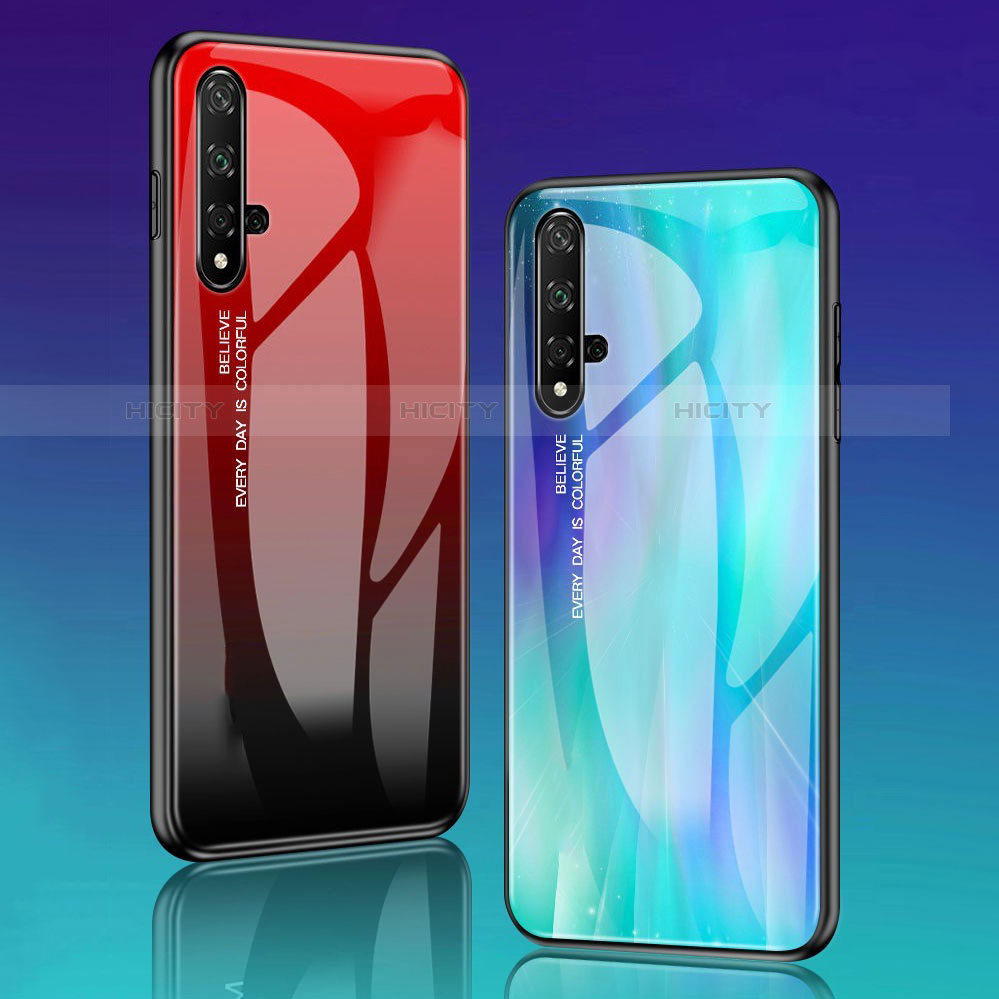 Custodia Silicone Gel Laterale Fantasia Modello Specchio Cover per Huawei Nova 5T