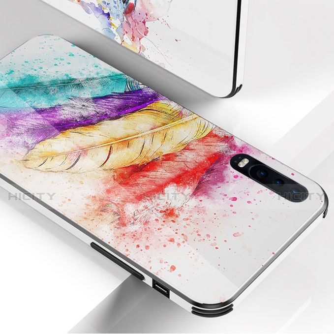 Custodia Silicone Gel Laterale Fantasia Modello Specchio Cover per Huawei P30