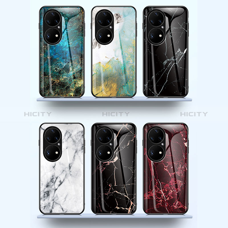 Custodia Silicone Gel Laterale Fantasia Modello Specchio Cover per Huawei P50e