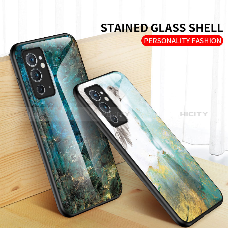 Custodia Silicone Gel Laterale Fantasia Modello Specchio Cover per OnePlus 9RT 5G