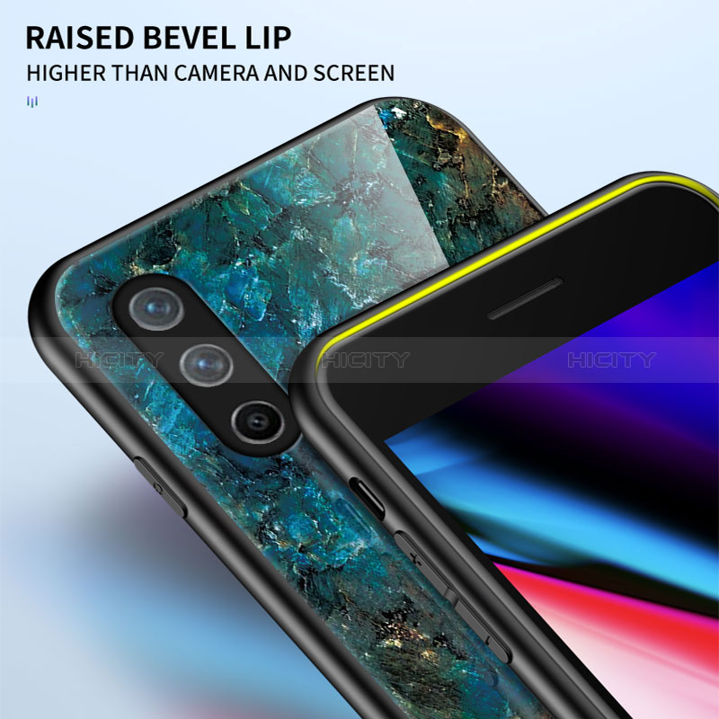 Custodia Silicone Gel Laterale Fantasia Modello Specchio Cover per OnePlus Nord CE 5G