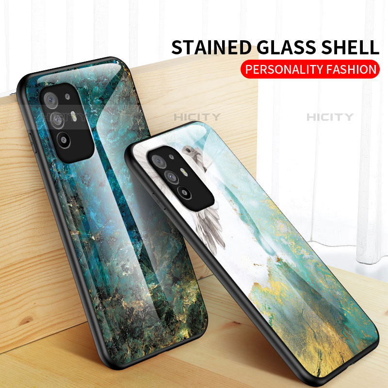 Custodia Silicone Gel Laterale Fantasia Modello Specchio Cover per Oppo F19 Pro+ Plus 5G