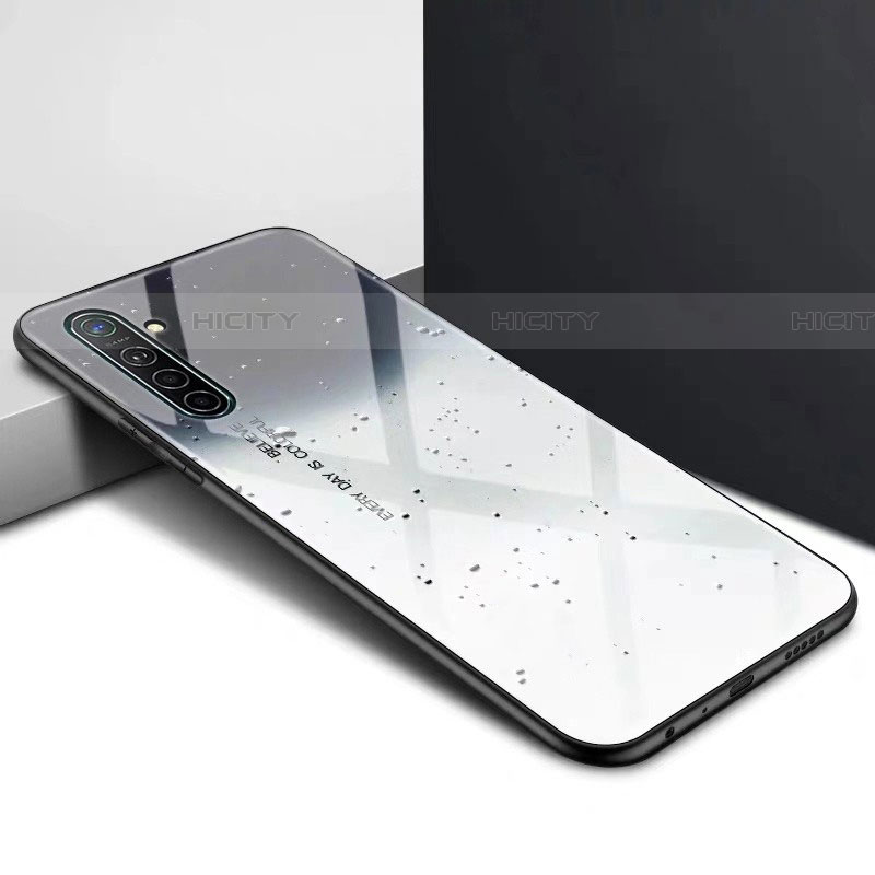 Custodia Silicone Gel Laterale Fantasia Modello Specchio Cover per Oppo K5 Grigio