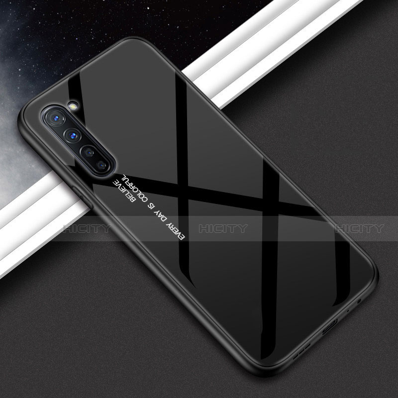 Custodia Silicone Gel Laterale Fantasia Modello Specchio Cover per Oppo K7 5G Nero