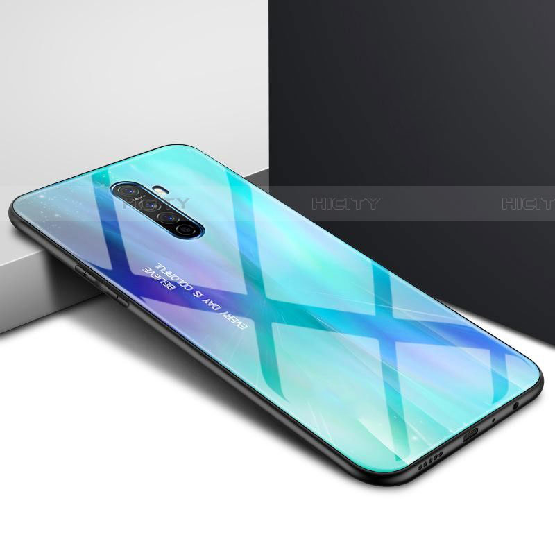 Custodia Silicone Gel Laterale Fantasia Modello Specchio Cover per Oppo Reno Ace Viola