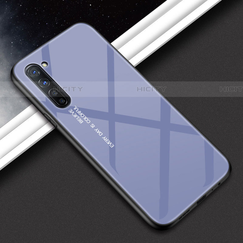 Custodia Silicone Gel Laterale Fantasia Modello Specchio Cover per Oppo Reno3 Grigio