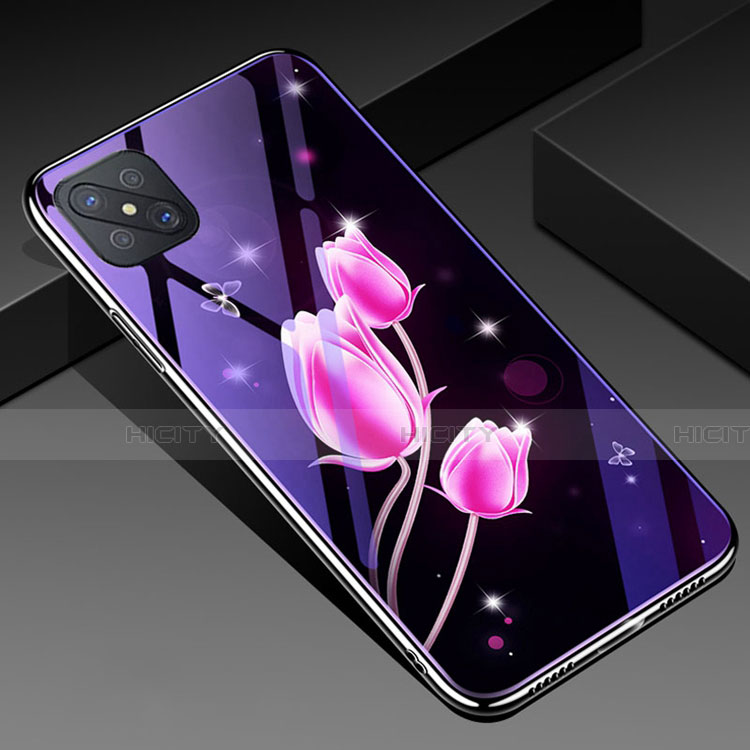 Custodia Silicone Gel Laterale Fantasia Modello Specchio Cover per Oppo Reno4 Z 5G