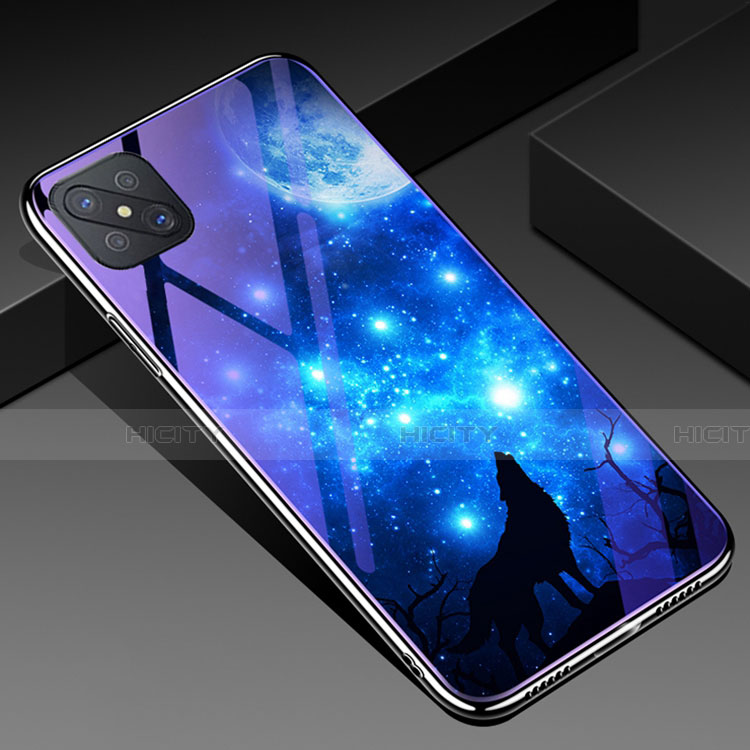 Custodia Silicone Gel Laterale Fantasia Modello Specchio Cover per Oppo Reno4 Z 5G