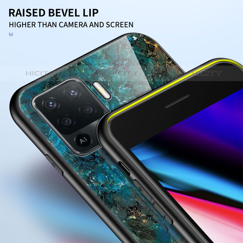 Custodia Silicone Gel Laterale Fantasia Modello Specchio Cover per Oppo Reno5 F