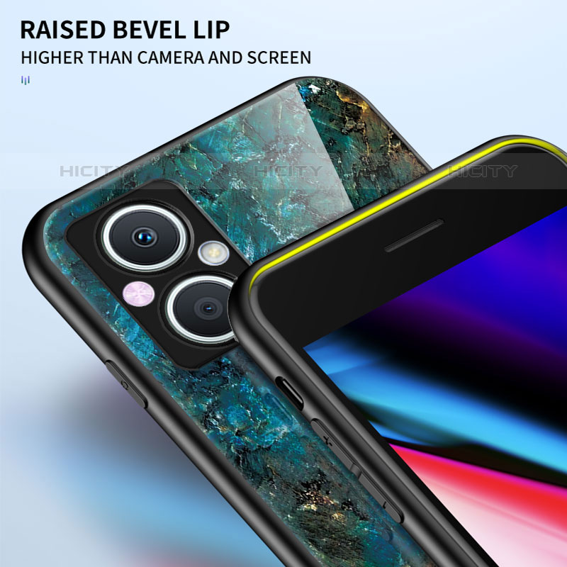 Custodia Silicone Gel Laterale Fantasia Modello Specchio Cover per Oppo Reno7 Lite 5G