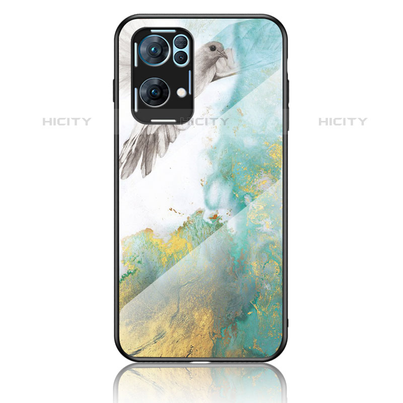 Custodia Silicone Gel Laterale Fantasia Modello Specchio Cover per Oppo Reno7 Pro 5G