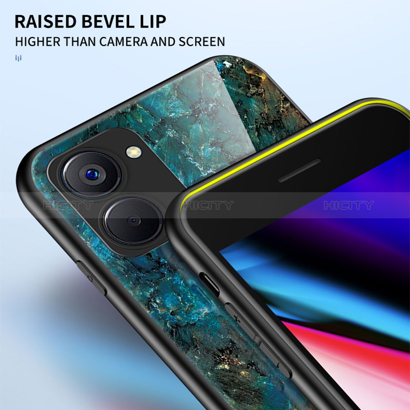 Custodia Silicone Gel Laterale Fantasia Modello Specchio Cover per Realme 10S 5G