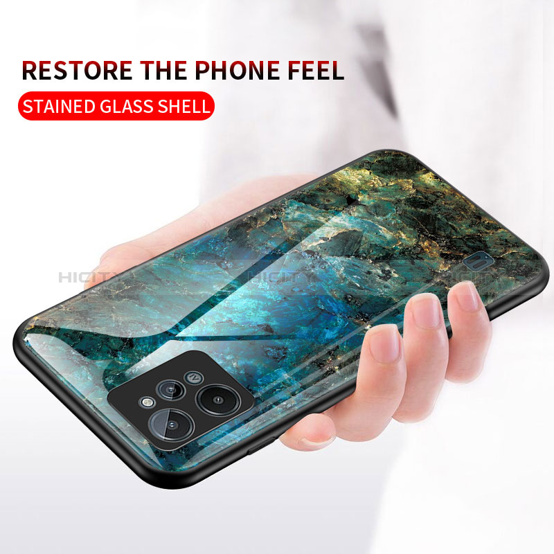 Custodia Silicone Gel Laterale Fantasia Modello Specchio Cover per Realme C31