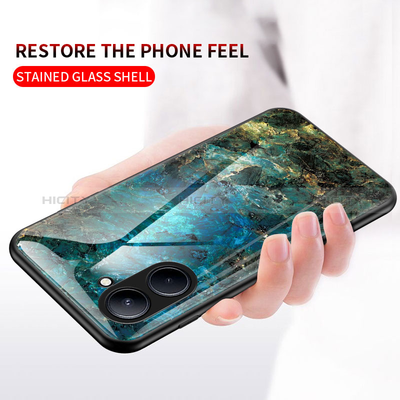 Custodia Silicone Gel Laterale Fantasia Modello Specchio Cover per Realme C33 (2023)