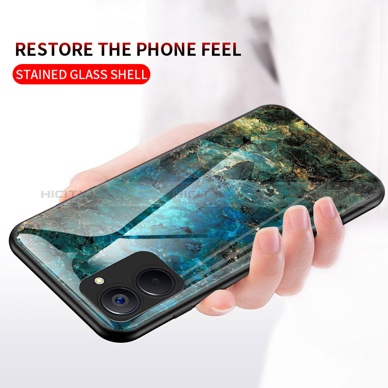 Custodia Silicone Gel Laterale Fantasia Modello Specchio Cover per Realme V30 5G