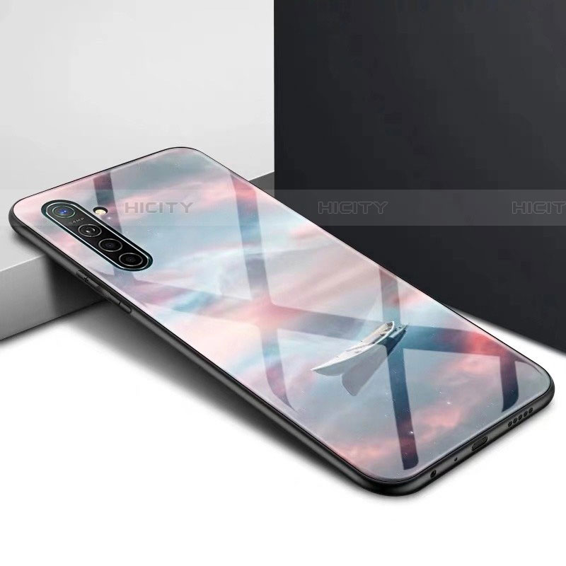 Custodia Silicone Gel Laterale Fantasia Modello Specchio Cover per Realme X2