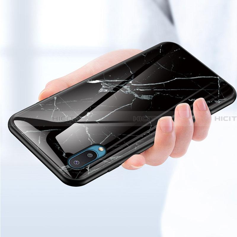 Custodia Silicone Gel Laterale Fantasia Modello Specchio Cover per Samsung Galaxy A02